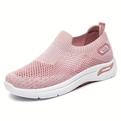 Women's Mesh Slip-On Sneakers Lightweight Tennis Shoes