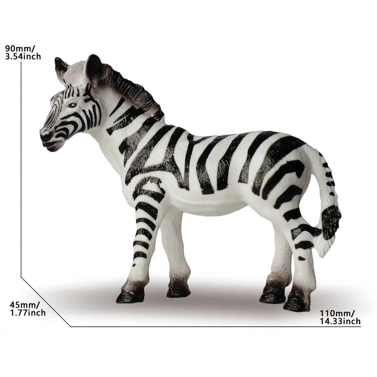 8pcs Jungle Wildlife PVC Toy Set for Kids - Ideal for Learning & Play