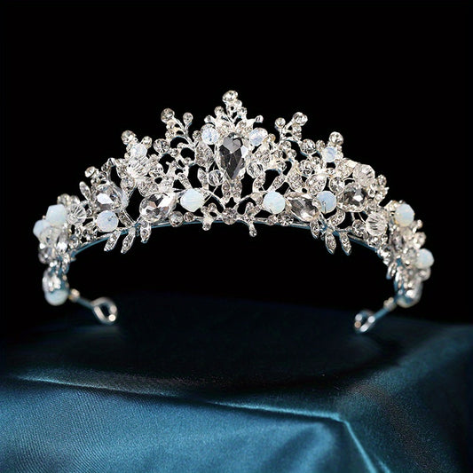 Bridal Crystal Headband Queen Princess Crown Head Jewelry Tiara