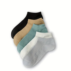 5 Pairs Men's Thin Cotton Low cut Socks For Outdoor Sports