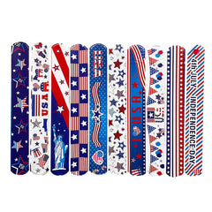 Patriotic Party Favors American Flag Glasses Stickers Circle Bracelet