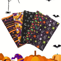 5pcs 24 89 24 Halloween Pattern Polyester Square Printed Quilted Fabric