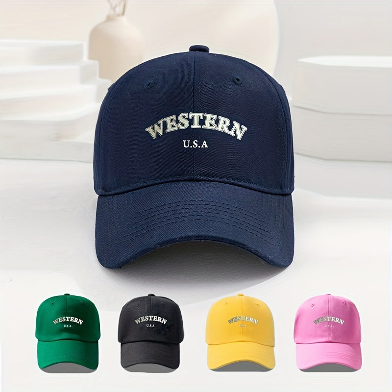 Candy Print Baseball Cap Western Sports Hat Adjustable Dad Hats