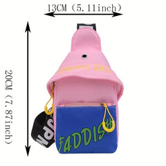 Kids Block Chest Bag Small Shoulder Bag Boys Crossbody Bag