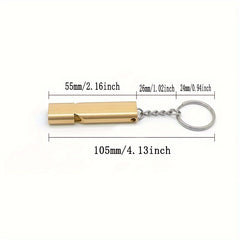 Double Hole Survival Whistle Portable Lifesaving Whistle