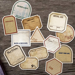 50pcs Vintage Labels for Scrapbooking Bullet Journal & Crafts