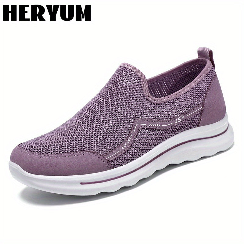 Women's Mesh Slip-On Sneakers Lightweight Breathable Casual Shoes