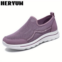 Women's Mesh Slip-On Sneakers Lightweight Breathable Casual Shoes