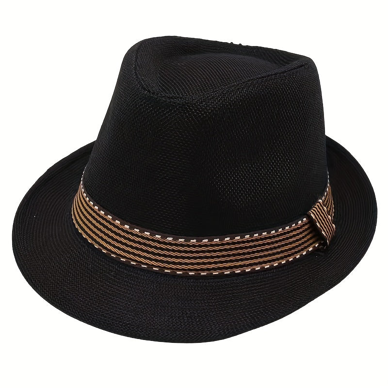 Toddler Jazz Fedora Hat with Tape Decor