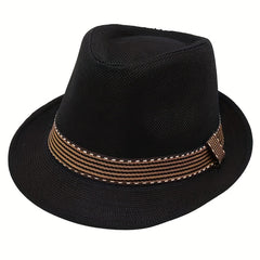Toddler Jazz Fedora Hat with Tape Decor