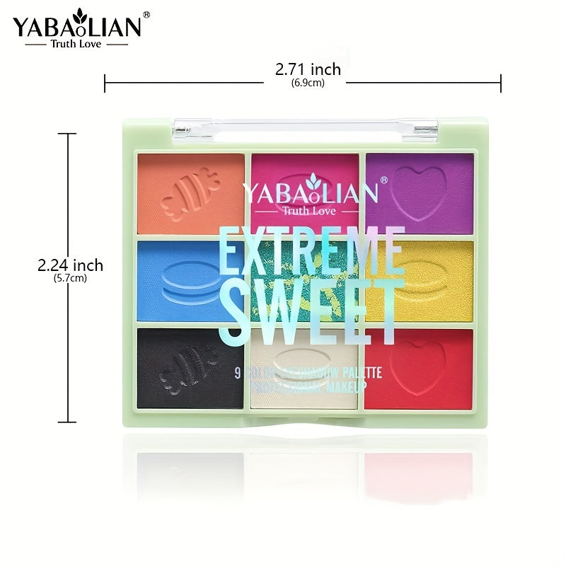 Smokey YABAOLIAN Eyeshadow Palette 9 Colors Eye Makeup Palette