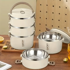 Stainless Steel Insulated Lunch Box Large Capacity Portable Reusable Insulation
