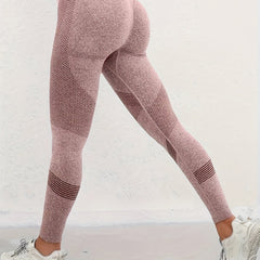 Striped Yoga Leggings Fitness Workout Gym Women's Activewear