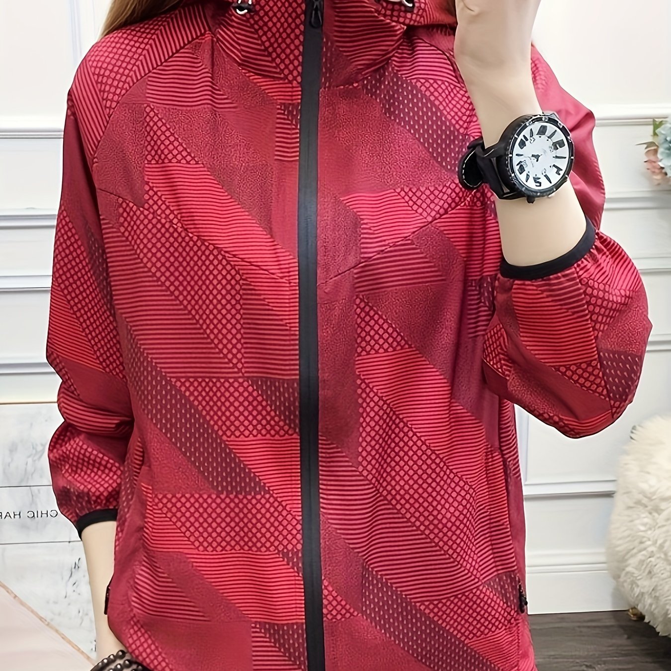 Women's Waterproof Outdoor Jacket Windproof Hooded Activewear