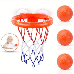 Bath Toys Bathtub Basketball Hoop For Toddlers with 3 Soft Balls Set
