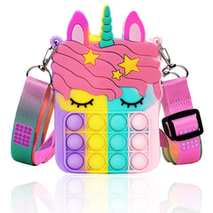 Unicorn Coin Purse for Girls - Silicone Toys for Children