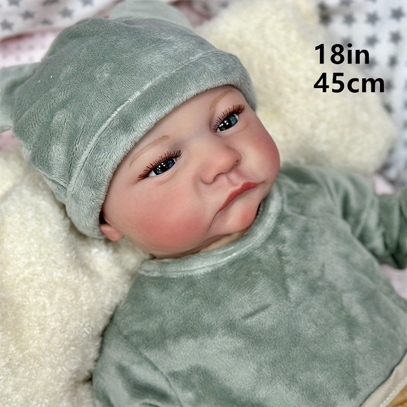 72 cm Reborn Baby Doll with Open Eyes Soft Vinyl Toy Dolls