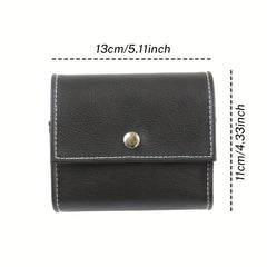 7 Day Pill Organizer with 4 Daily Reminders Portable Faux Leather Medicine Box