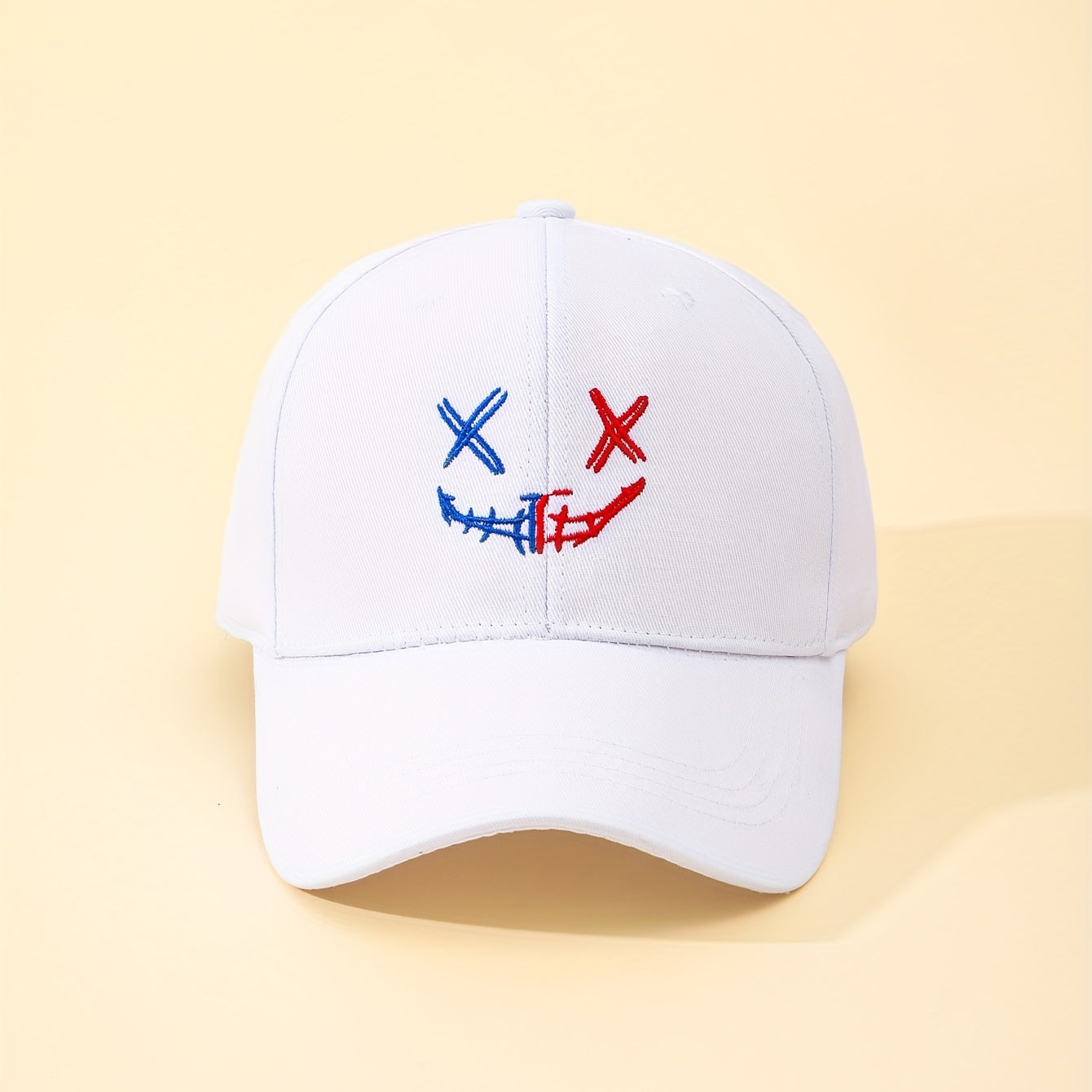 Happy Face Print Sun Hat Baseball Cap For Couple