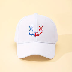 Happy Face Print Sun Hat Baseball Cap For Couple