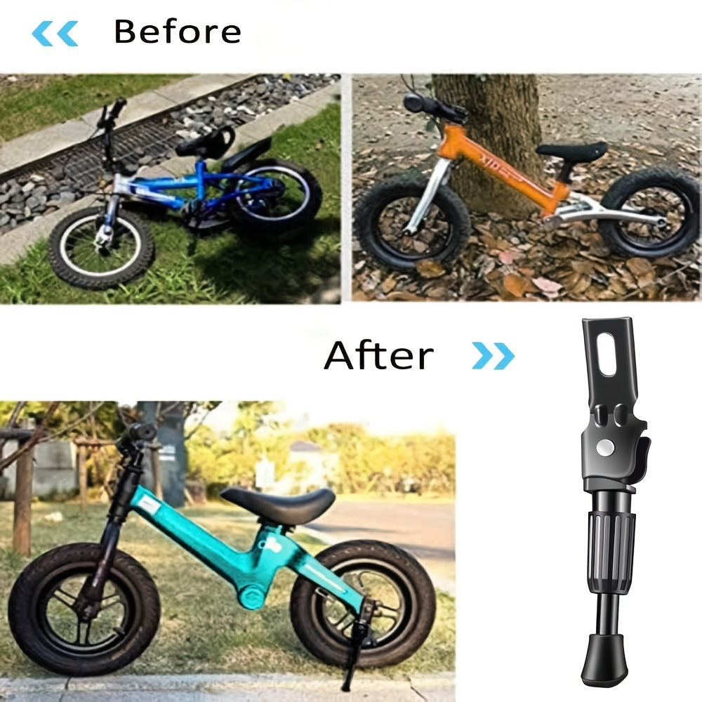 Bike Kickstand for 12-18 Inch Wheel Steel Bikes, Support Racks Replacement