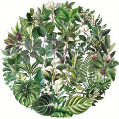 50pcs Botanical Plant & Flower Waterproof Stickers for Water Bottles Laptops
