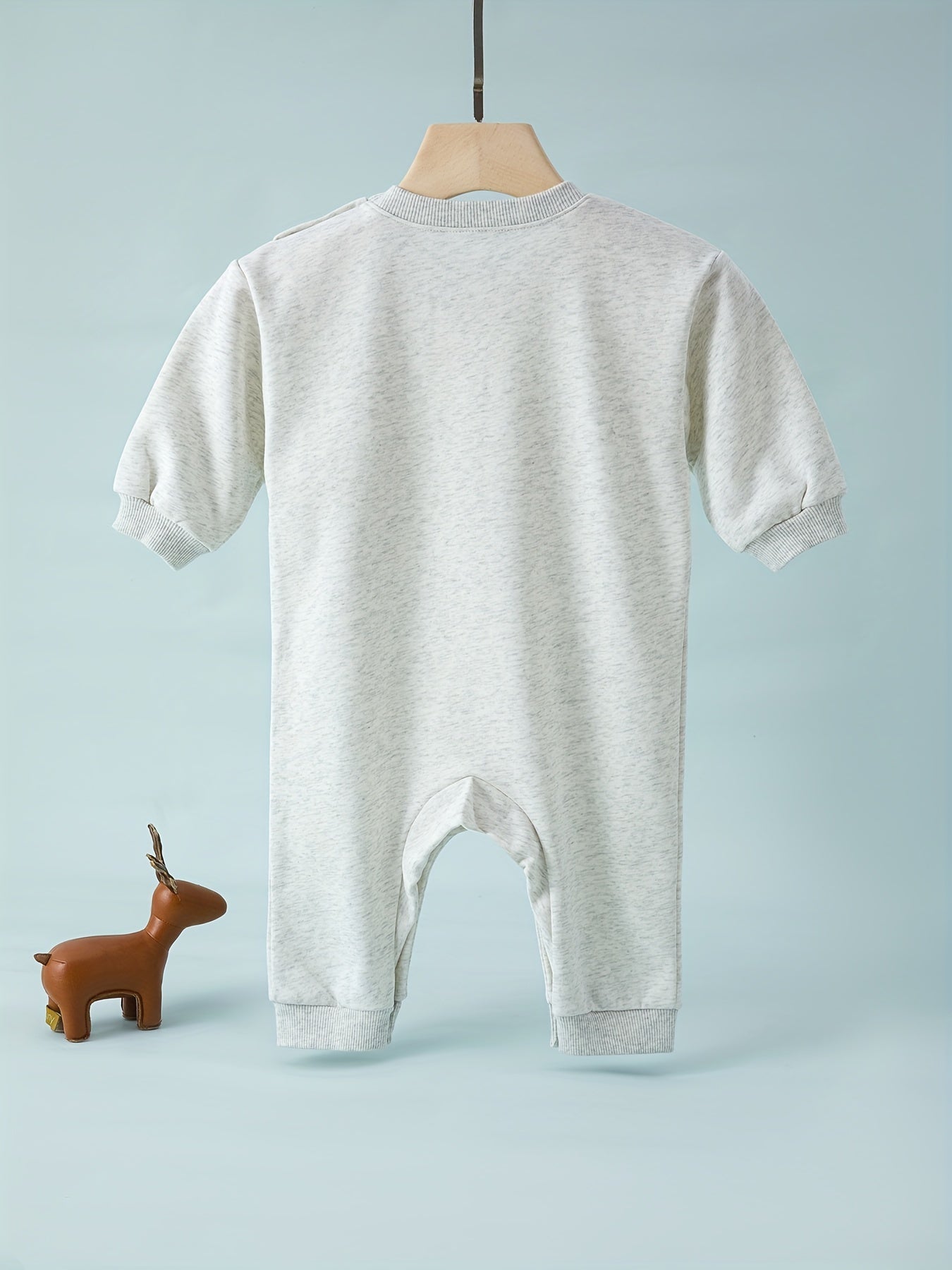 Baby Autumn Long Sleeve Pocket Jumpsuit Cotton Romper