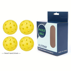 40 Hole Pickleballs for Outdoor Indoor Play USAPA Regulations 4-Pack
