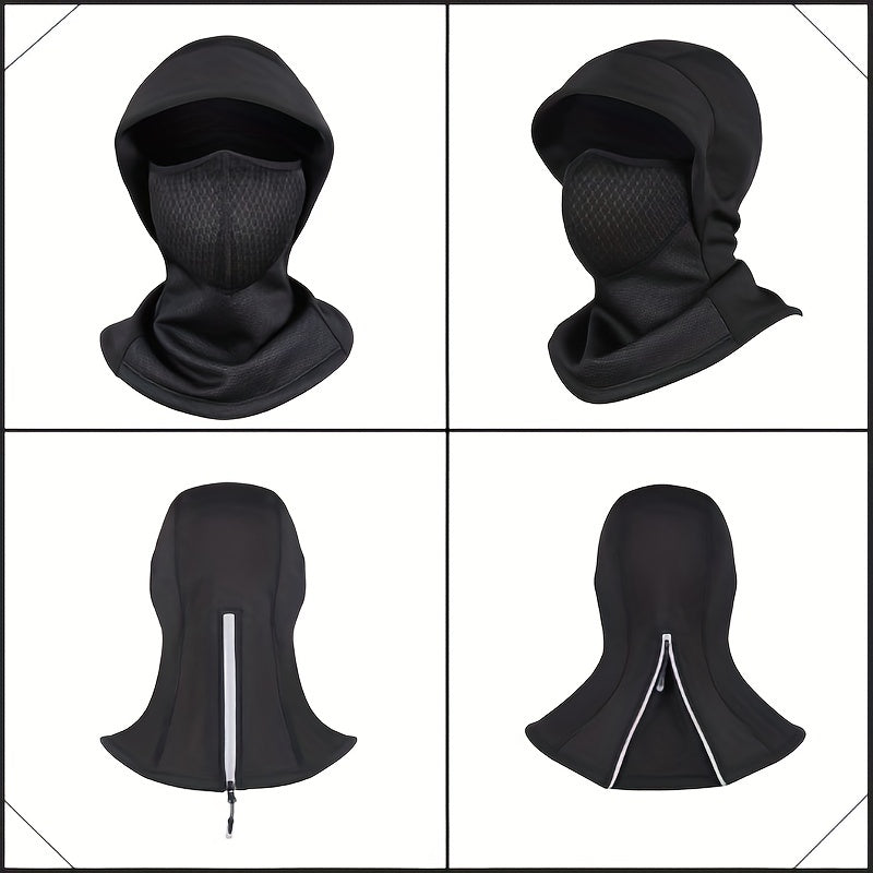 Thermal Waterproof Face Mask Winter Cycling Helmet Liner Polar Fleece Warm Mask
