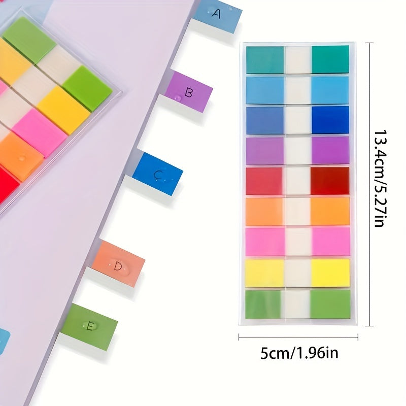 200pcs Colorful Transparent Index Labels Sticky Notes