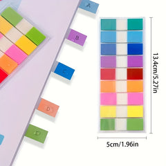 200pcs Colorful Transparent Index Labels Sticky Notes