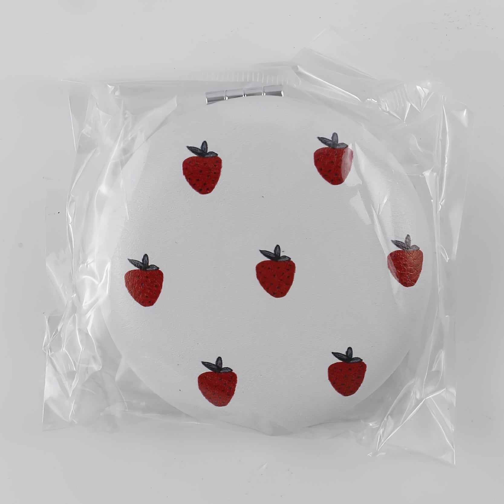 Strawberry Print Makeup Mirror Double Side Folding Cosmetic Vanity Mirror