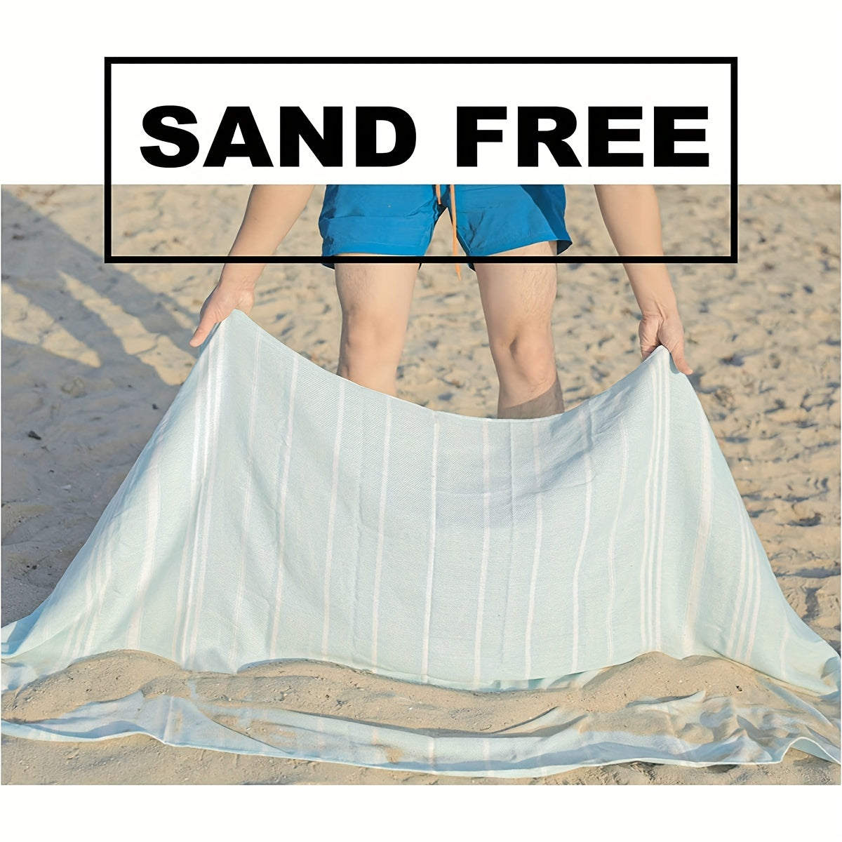 Oversized Beach Towel for Pool Cruise Vacation - Soft, Sandproof, Quick Dry