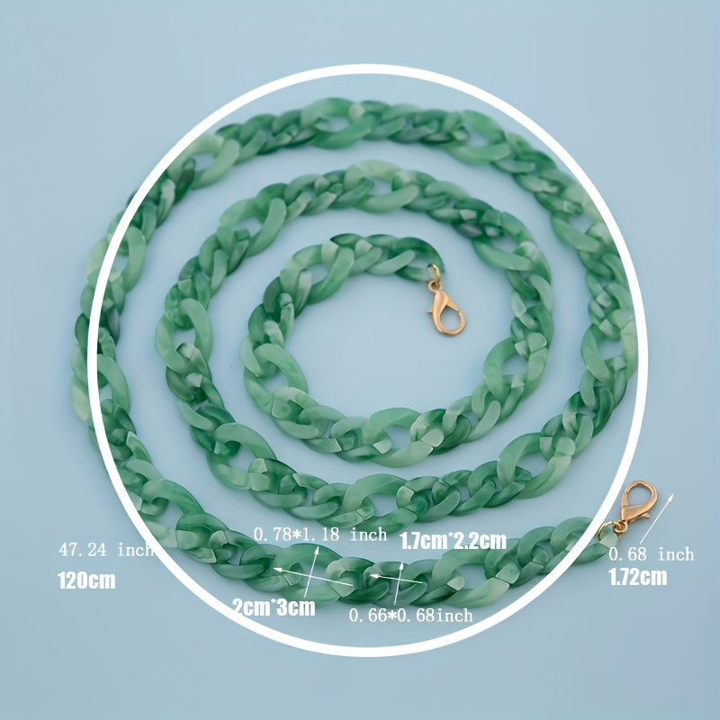 Acrylic Chain Mixed Thick Film Multifunctional Chain Golden Bag Strap