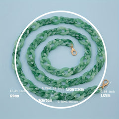 Acrylic Chain Mixed Thick Film Multifunctional Chain Golden Bag Strap