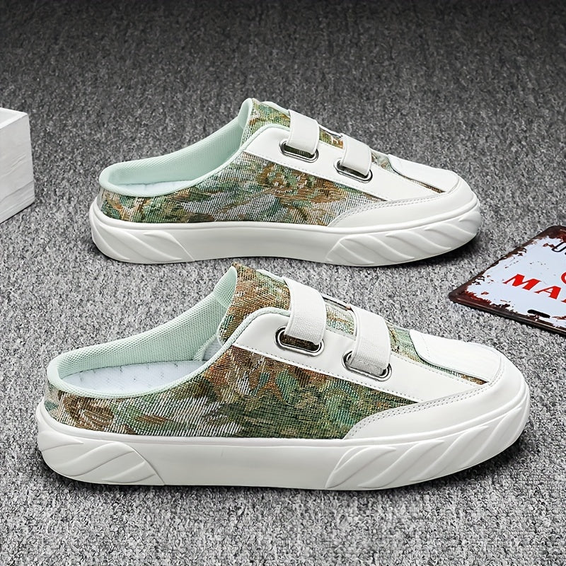 Men's Slip on Mules Casual Walking Slippers Outdoor Backless Shoes