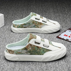 Men's Slip on Mules Casual Walking Slippers Outdoor Backless Shoes