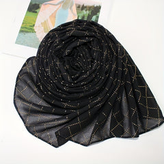 Boho Geometric Pattern Turban Chiffon Hijab