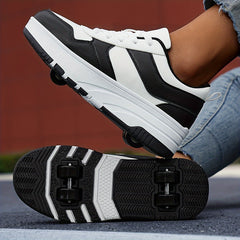 Girl's Roller Shoes Comfy Detachable Wheel Skate Sneakers
