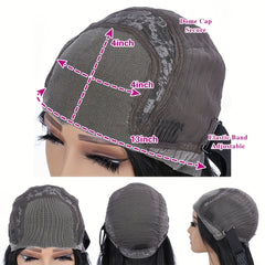 Kinky Curly Edges Hairline 13x4 Lace Front Wigs
