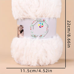 Faux Mink Fur Yarn Soft Yarn DIY Knitting Crocheting Hat Scarf Purse 100g