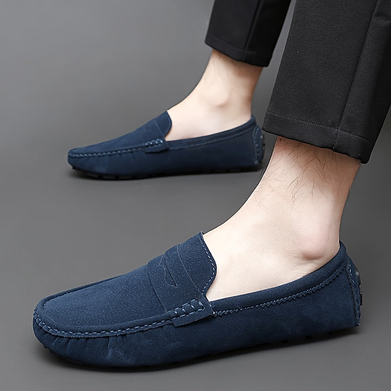 Women's Solid Flat Loafers Comfortable Non slip Round Toe Shoes