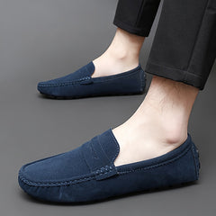 Women's Solid Flat Loafers Comfortable Non slip Round Toe Shoes