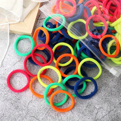 60pcs Elastic Rubber Band Hair Accessories For Women Girls