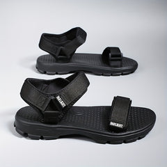 Men's Hook And Loop Non Slip Sandals Comfy Beach Shoes
