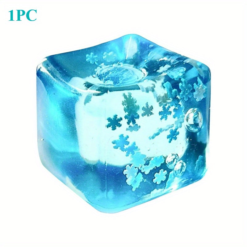 Slow Rebound Maltose Sensory Toy Frosted Snowflake & Ice Crystal TPR Squishy Han