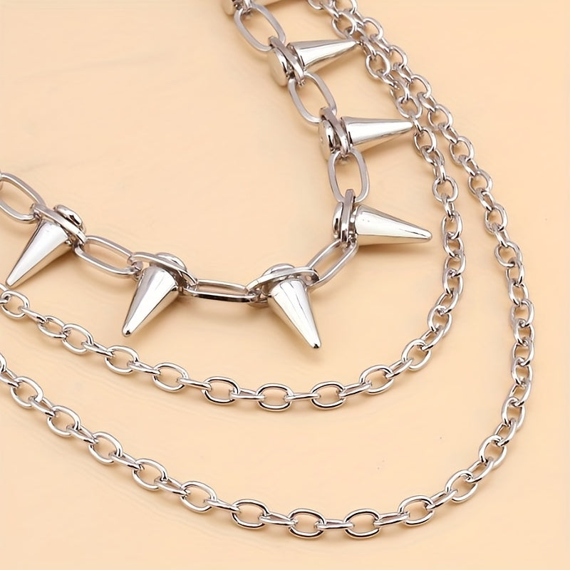 Hip Hop Metal Rivet Waist Chain for Stage Performance