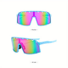 Men's Colorful Cycling Glasses Full Frame Sunglasses