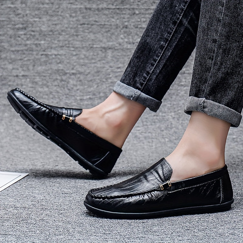 Men's Moc Toe Loafer Shoes Non-slip Slip-On Driving Shoes