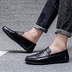 Men's Moc Toe Loafer Shoes Non-slip Slip-On Driving Shoes